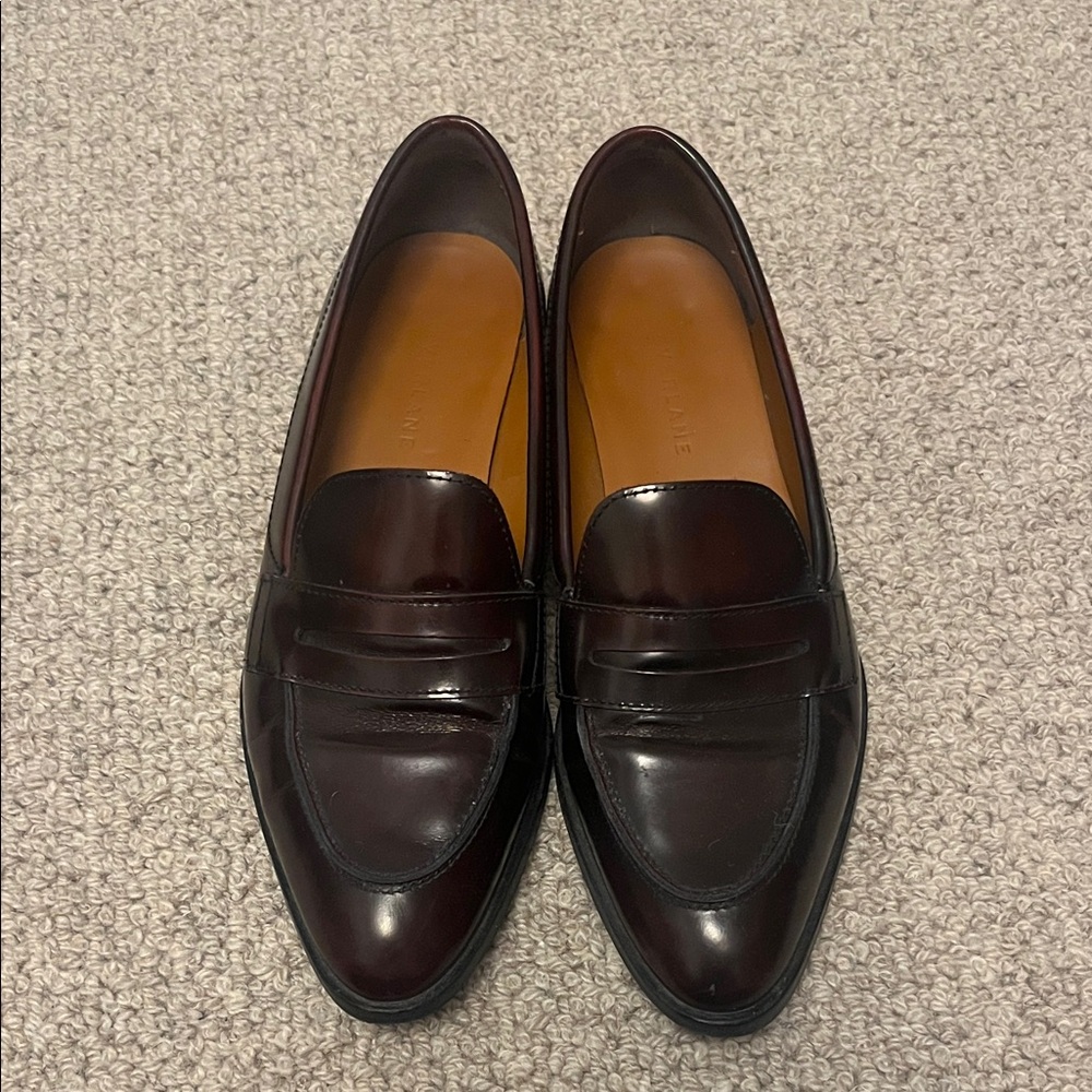 Everlane - Classic Burgundy Leather Loafers